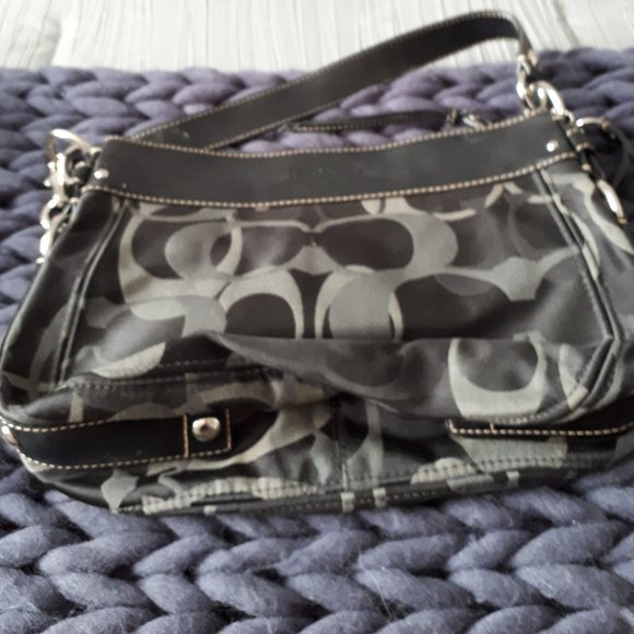 Purse - Coach - Black and Grey - Picture 1 of 5